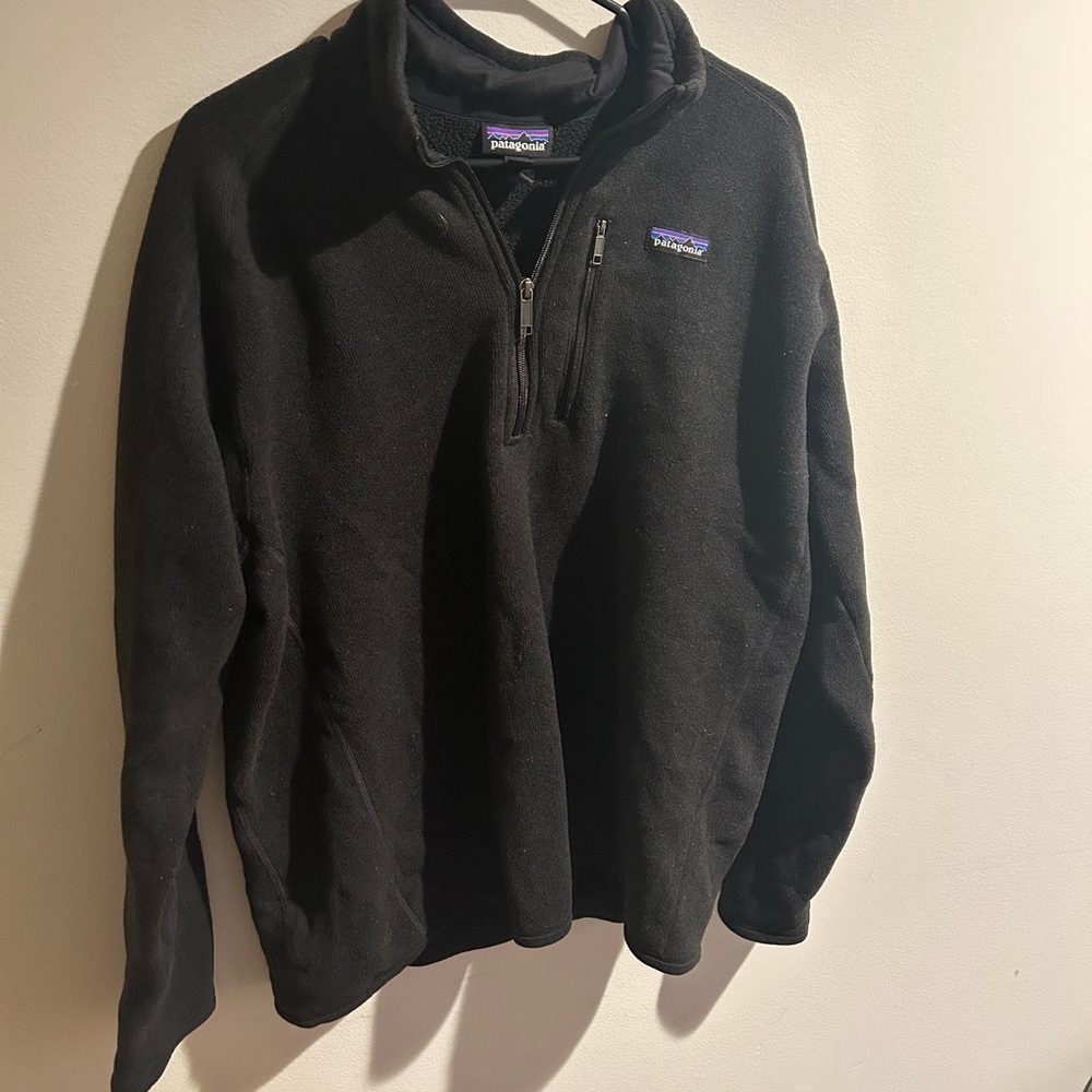 Patagonia black Better Sweater 1/4 zip XL